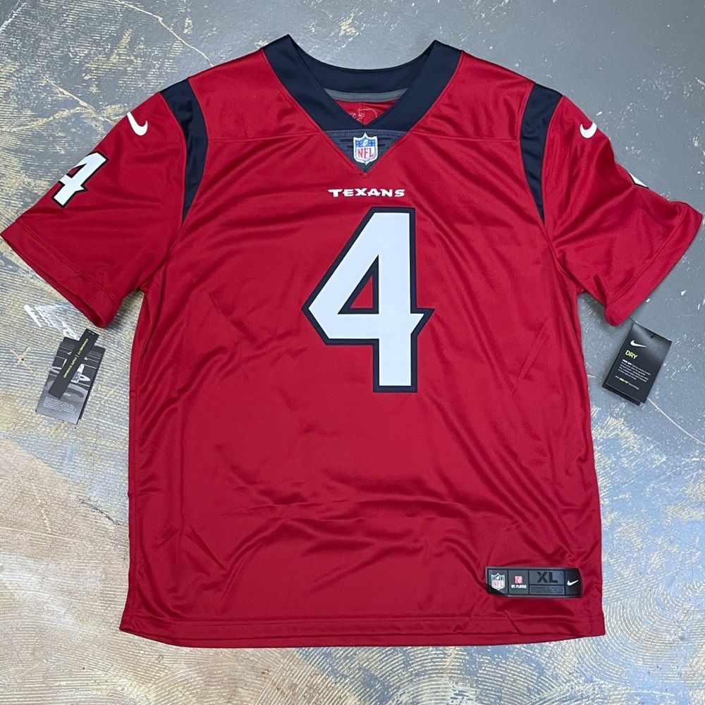 Nike Deshaun Watson Houston Texans BV2036-690 XL 4 Jersey NFL Football - Picture 13 of 13